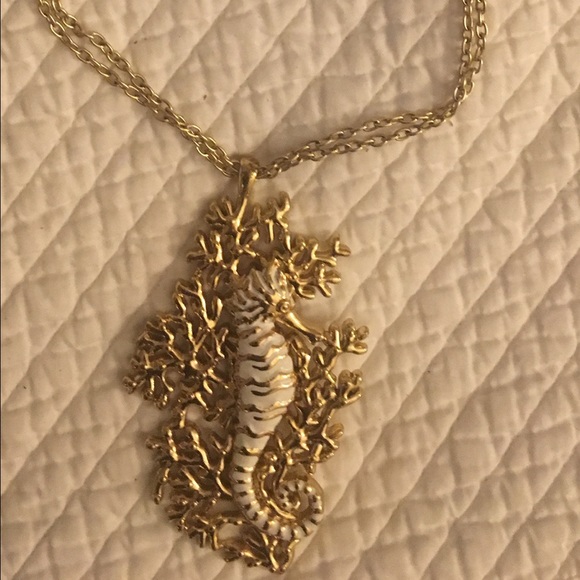 Lilly Pulitzer Palm Beach Gold Seahorse Necklace