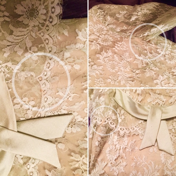 Vintage Light Green Lace Dress - Picture 2 of 4