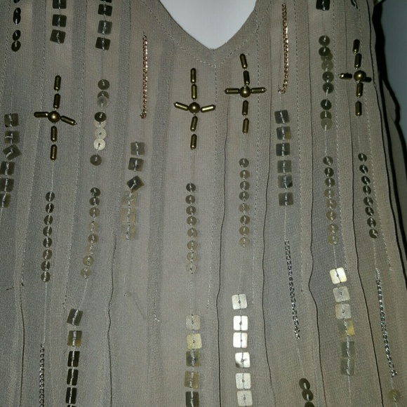 ***TOP WITH BEADING & CHAINS*** - Picture 3 of 3