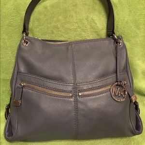 Michael Kors Gray Leather Handbag