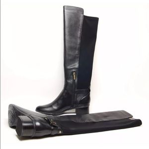 Bandolino Cuyler OTK Boots Black 8.5 EUC in box