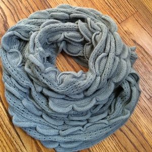 Modena grey knitted infinity scarf