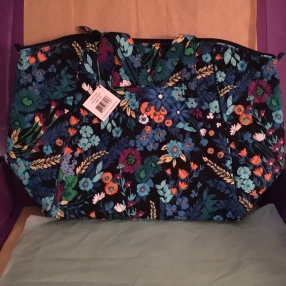 Vera Bradley travel tote in Midnight Blues NWT - Picture 1 of 1