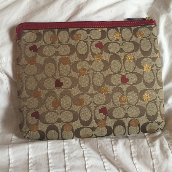 Coach Secret Admirer Hearts iPad Universal Sleeve