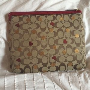 Coach Secret Admirer Hearts iPad Universal Sleeve