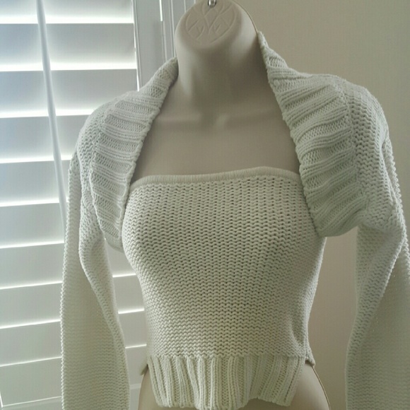 BCBG tube top sweater top