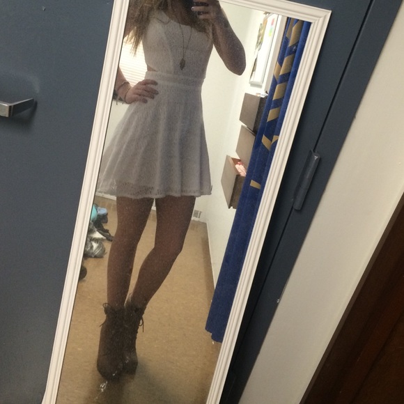Lacy white dress
