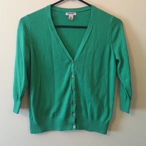 Green Old Navy cardigan