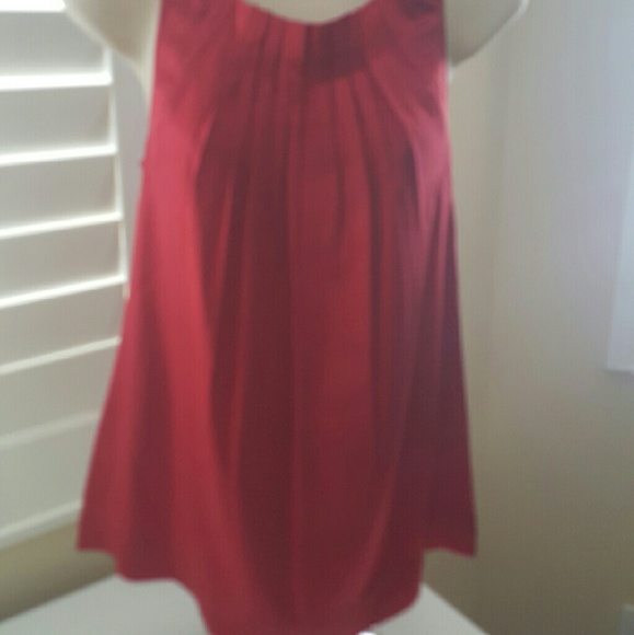 BCBG sleeveless top, silk and cotton