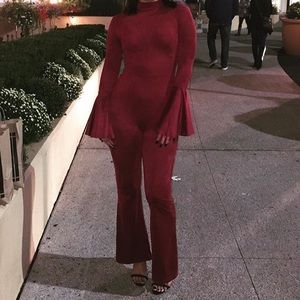 suede jumpsuit