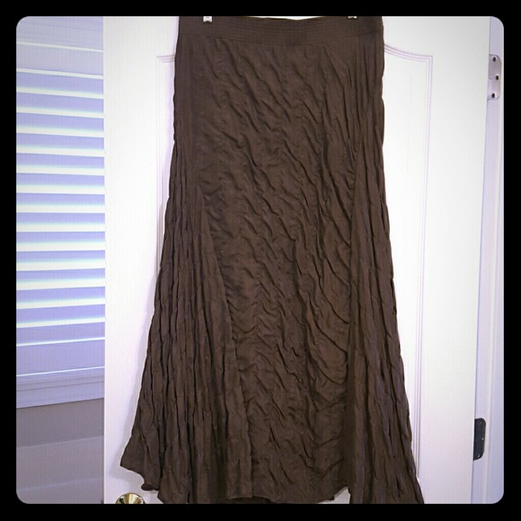 100% Silk Maxi Skirt - M