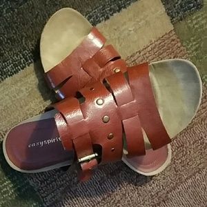 Worn 1x. Burnt Orange Easy Spirit Sandles