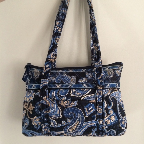 Vera Bradley Handbags - Vera Bradley Windsor Navy Shoulder Bag