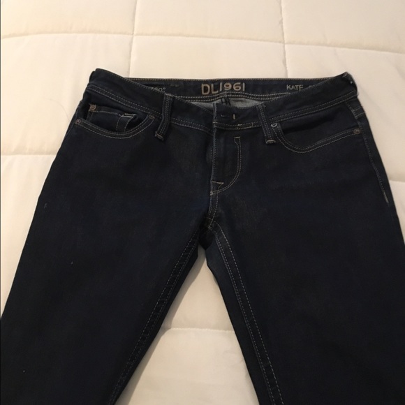 DL1961 Dark Denim Slim Straight Jeans Style Kate