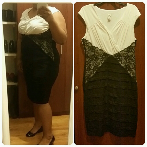Black and white dress