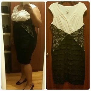 Black and white dress