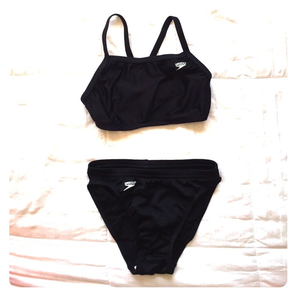 Black Speedo 2 piece set