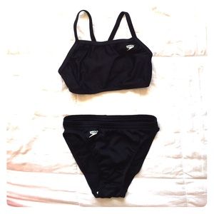 Black Speedo 2 piece set
