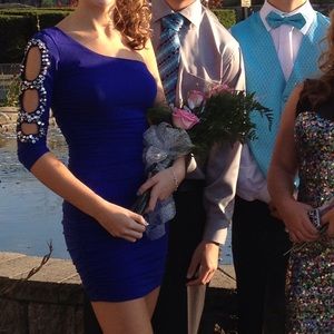 Royal blue homecoming dress