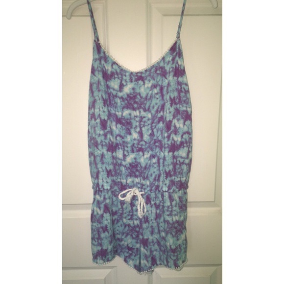Super cute tie dye romper