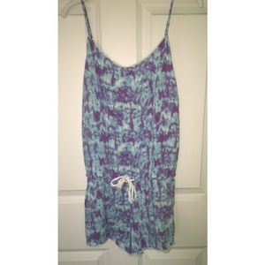 Super cute tie dye romper