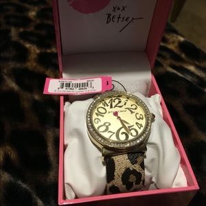 Betsey Johnson Leopard Watch