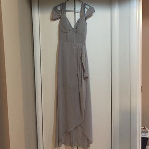 Light grey sheer dress