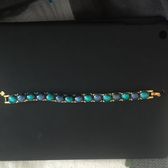 Monet Blue & Gold Bracelet