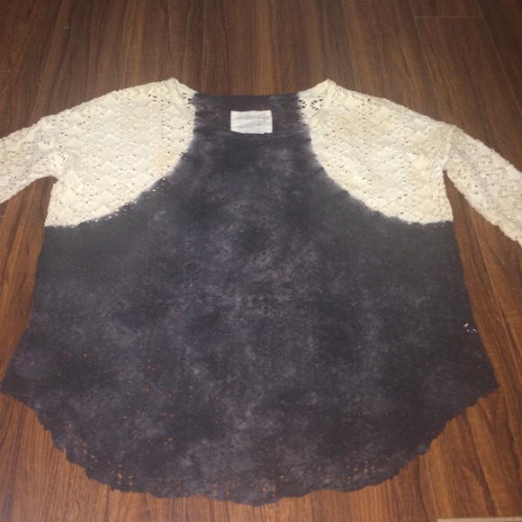 Free People Tops - We The Free ombré cream/grey top