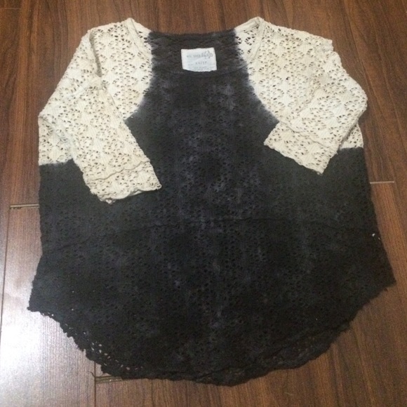 We The Free ombré cream/grey top - Picture 3 of 4