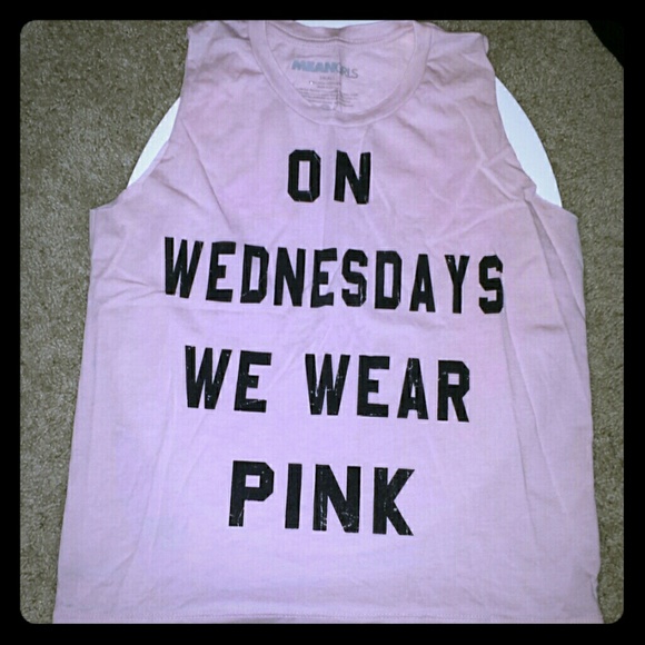 Small Pink Mean Girls Muscle Tank