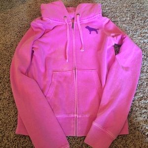 Bright purple VS zip up