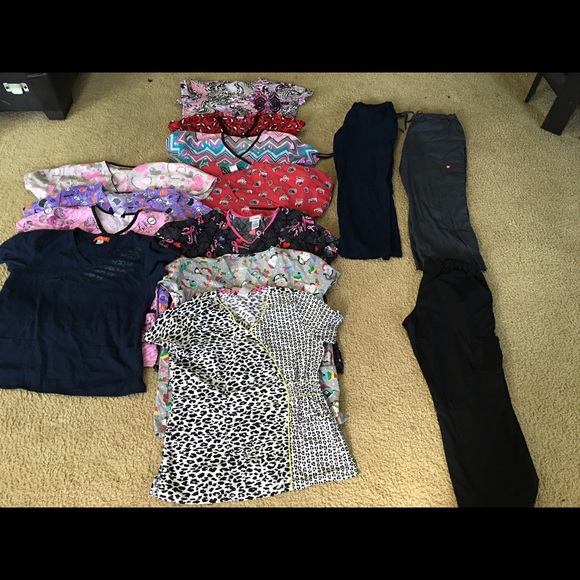 Scrub tops and bottoms
