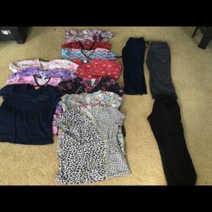 Scrub tops and bottoms