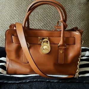 MK EW Satchel Leather
