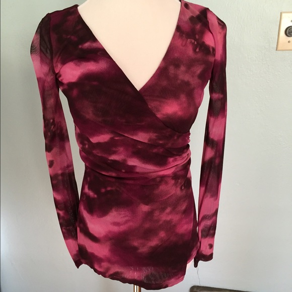 *SOLD* INC International Concepts l/s wrap top