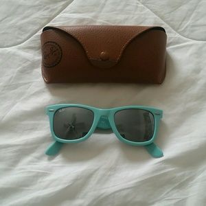 RAY BAN WAYFAYER blue mint w/ case summer festival