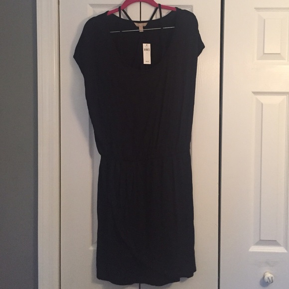 Banana Republic soft black dress - size Large