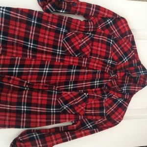 Long sleeved Forever 21 Red White & Blue Flannel