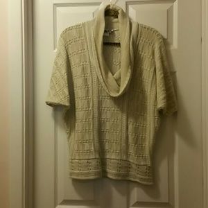 Sold!!!!! Cream/White Cowl Neck Sweater