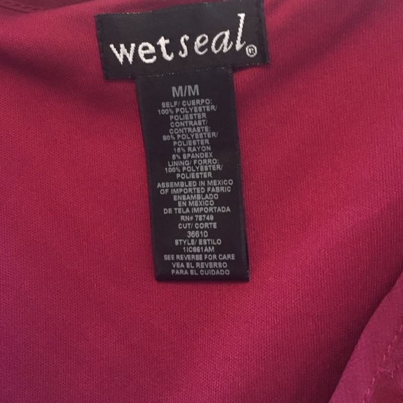 NWOT maroon & black dress - Picture 2 of 3