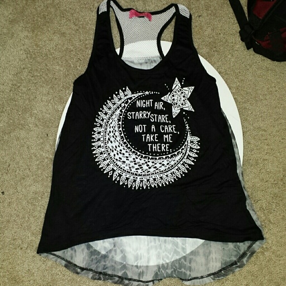Medium Black and White Quote Tank