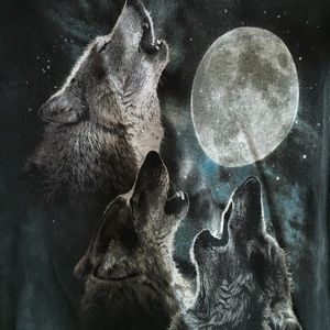 Three wolf moon shirt. M