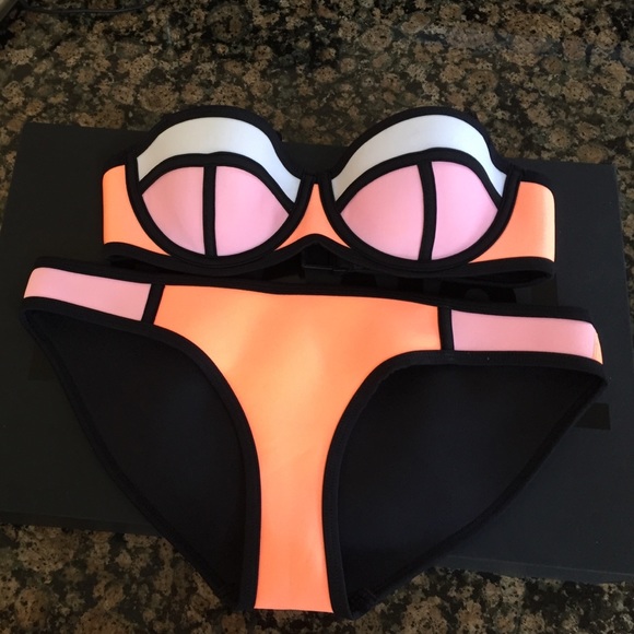 Poppy-Peach Soda Triangl Bathingsuit