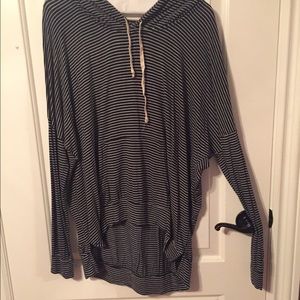 Black and white long sleeve top.