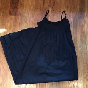 GAP Black Empire Waist Maxi Dress