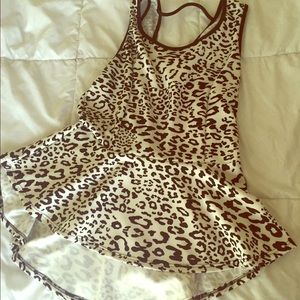 New black and white leopard blouse