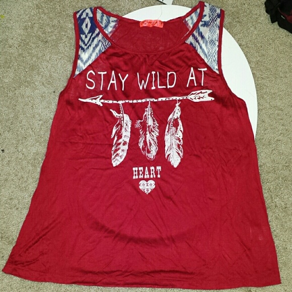 Medium Red Graphic Tank