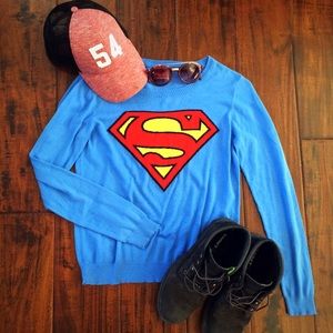 Knit superman sweater