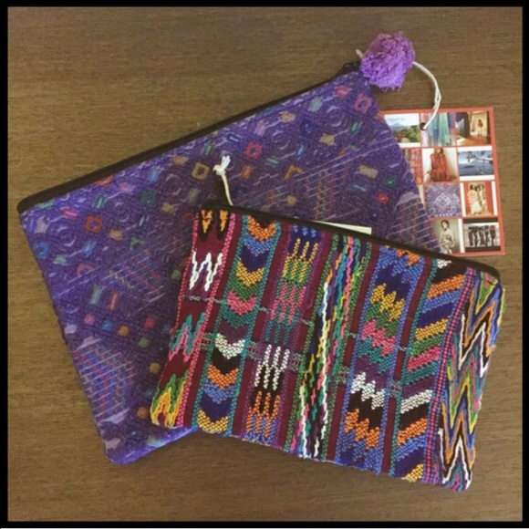 Ketzali Recycled Textile Zippered Bag Pouch - Picture 4 of 4